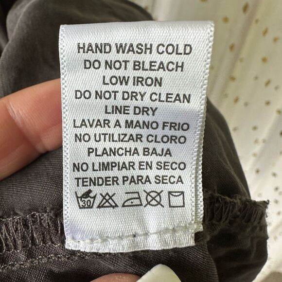 Becool Charcoal Chambray Adjustable Straps Drawstring Waist Playsuit Romper M - Picture 8 of 8